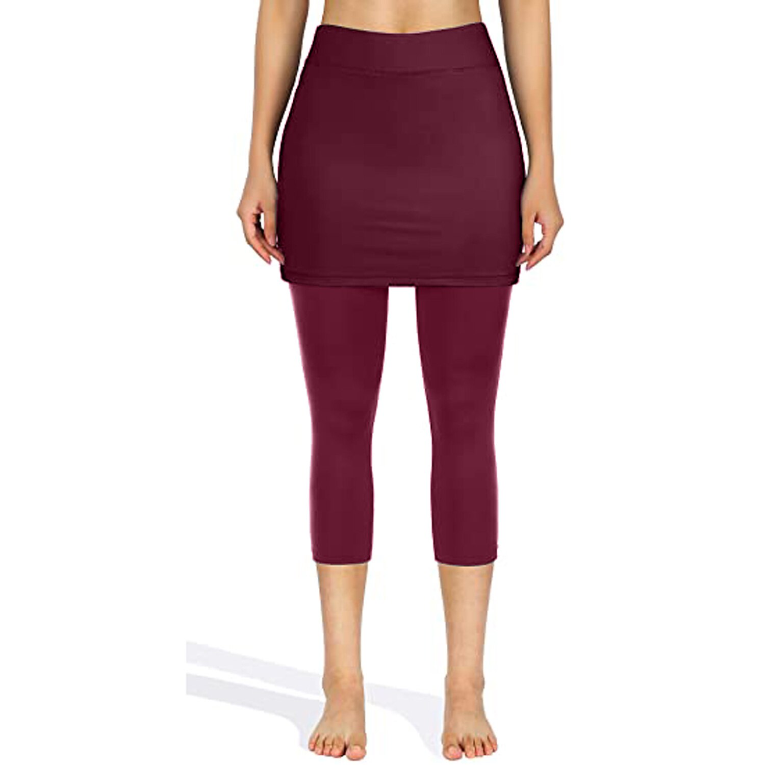 Femme Legging Capri Running Jupe de course avec collants 2 en 1 avec poche téléphone Sous Vêtement Athlétique Athleisure Automne Spandex Respirable Séchage rapide Evacuation de l'humidité Doux de 2025 ? $16.49 –P10
