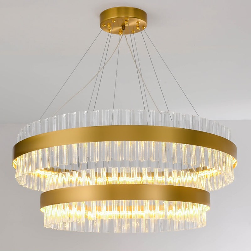 2-Light 60 cm Lantern Design Lysekroner Rustfritt stål galvanisert LED 110-120V 220-240V 2025 - $1205.19 –P2