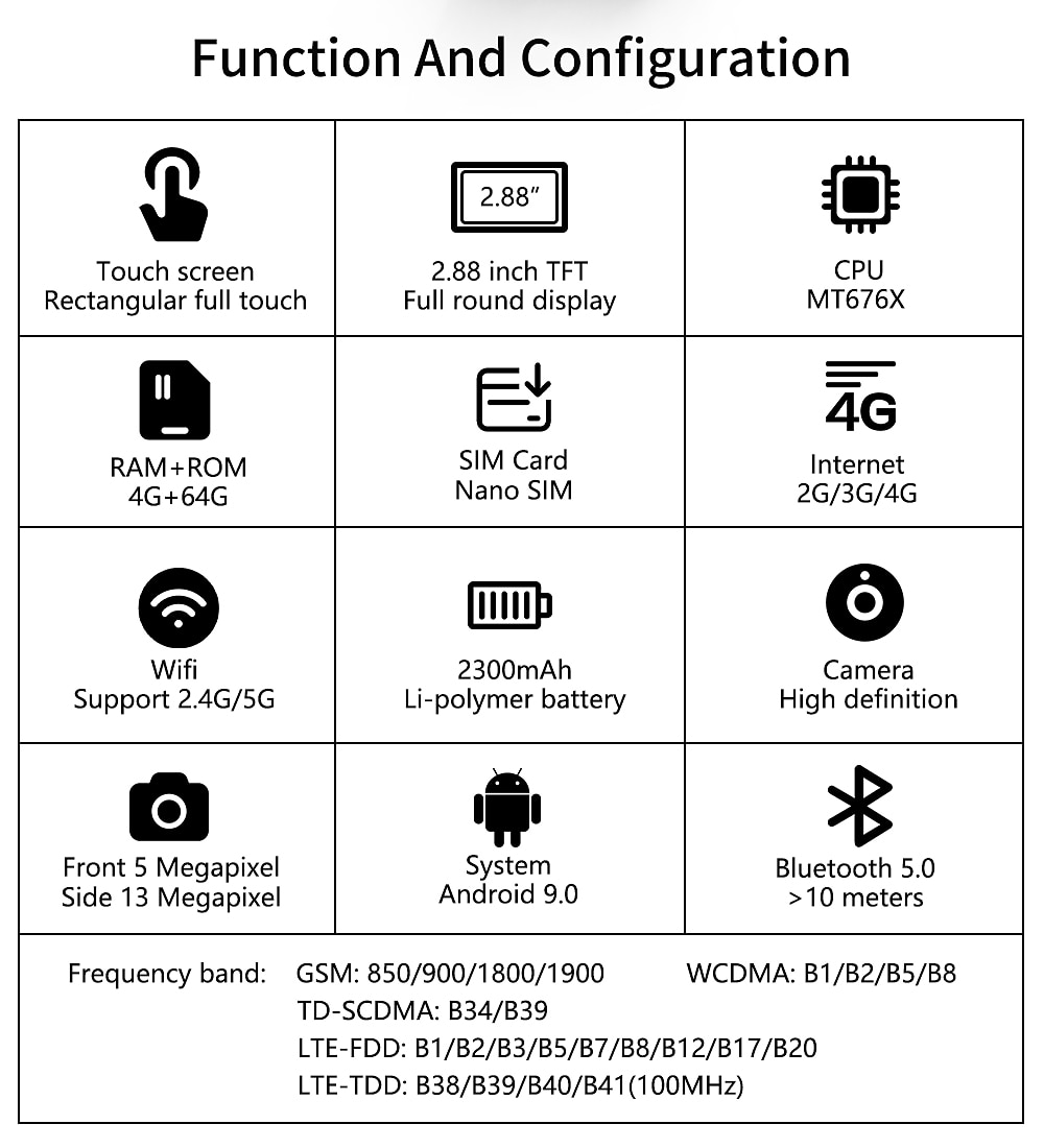 LOKMAT APPLLP Max Умные часы 2.88 дюймовый Смарт Часы Смарт-часы-телефон Bluetooth Педометр Датчик для отслеживания сна Сидячий Напоминание Совместим с Android iOS Женский Мужчины GPS 2025 - $275.99 –P16