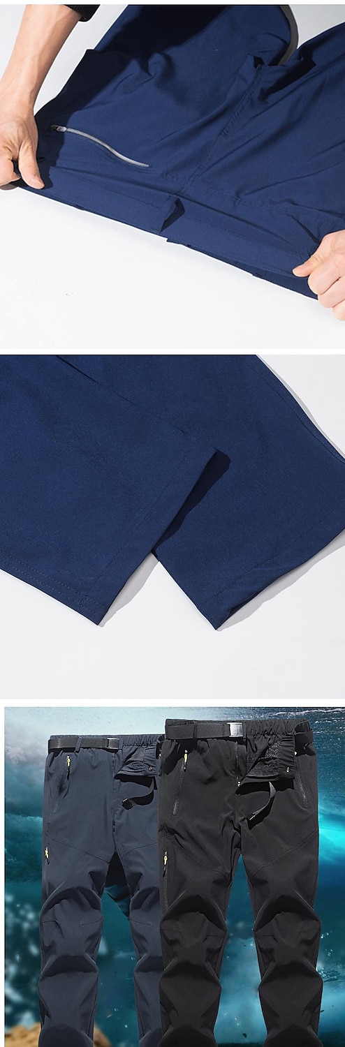 Naisten Vaellushousut Kesä Ulko- Vedenkestävä Ihoystävällinen Nopea kuivuminen Venyvä Housut Alaosat Joustava vyötärö Vetoketjullinen tasku Monitasku Musta Harmaa Spandex Elastaani Retkeily ja 2025 - $34.99 –P19