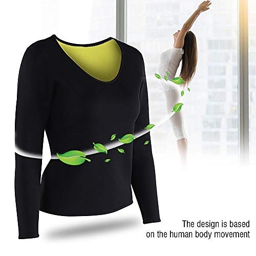 camicia da donna in neoprene caldo camicia in neoprene tuta da sauna camicia da shaper corpo sudore camicia dimagrante a maniche lunghe (m) del 2025 a $12.99 –P2