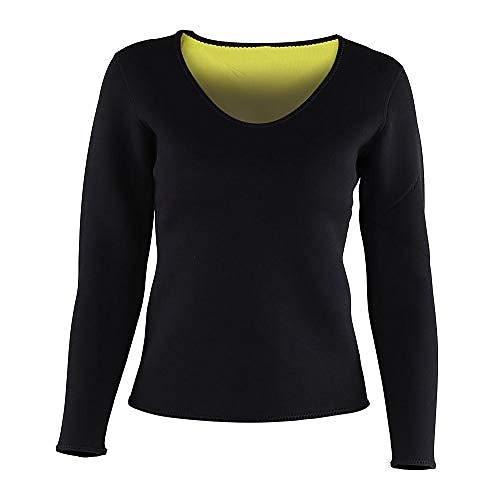 camicia da donna in neoprene caldo camicia in neoprene tuta da sauna camicia da shaper corpo sudore camicia dimagrante a maniche lunghe (m) del 2025 a $12.99 –P1