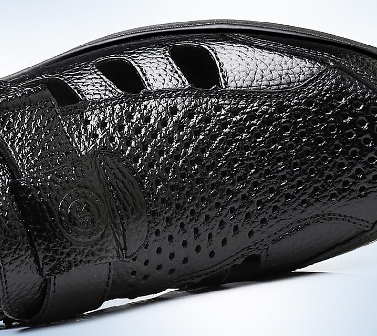 Bruine, ademende sandalen met gesloten neus van imitatieleer voor heren – casual instapschoenen met uitsparingen voor zomerse wandelingen, dagelijks gebruik en buitenactiviteiten 2025 - $46.99 –P6