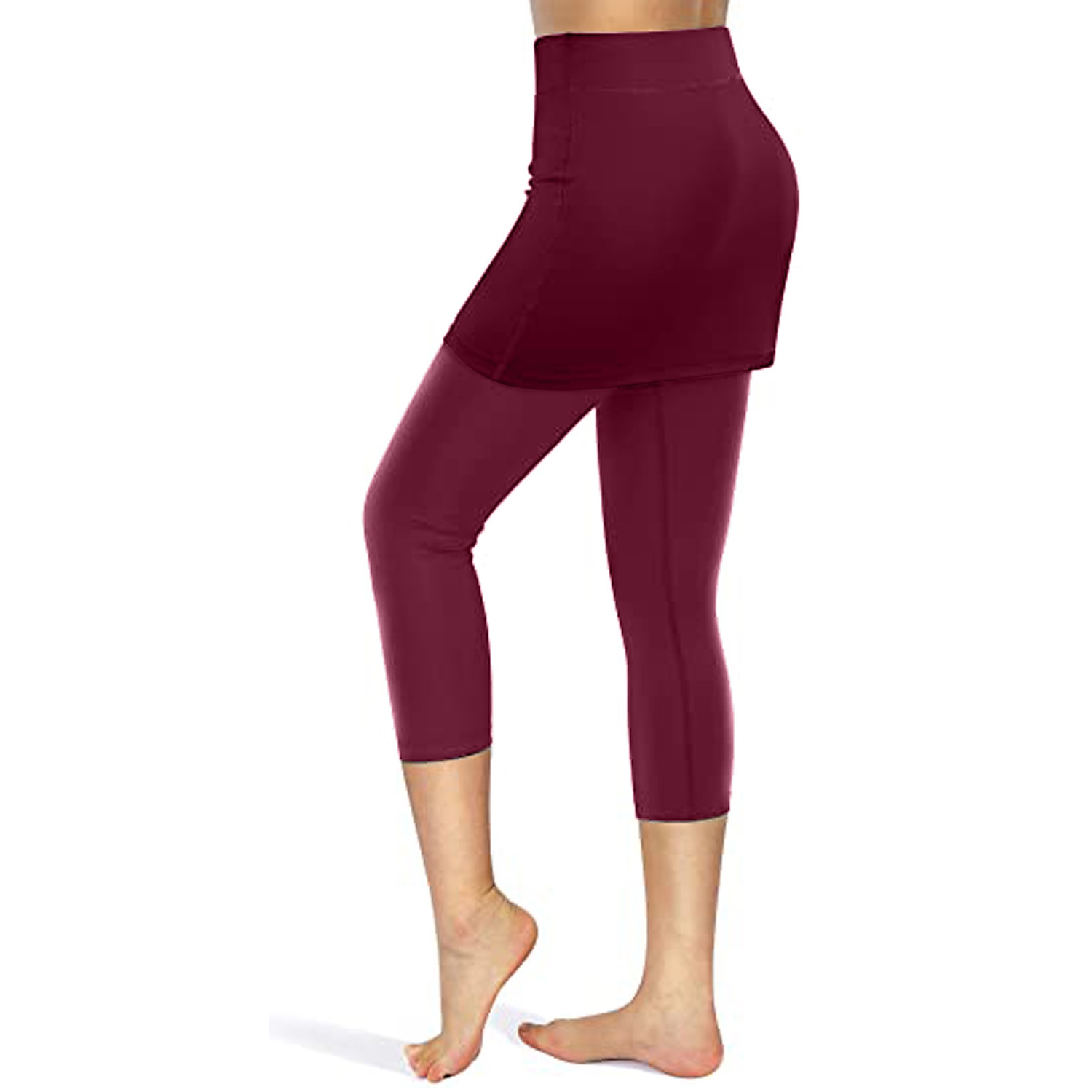 Femme Legging Capri Running Jupe de course avec collants 2 en 1 avec poche téléphone Sous Vêtement Athlétique Athleisure Automne Spandex Respirable Séchage rapide Evacuation de l'humidité Doux de 2025 ? $16.49 –P11
