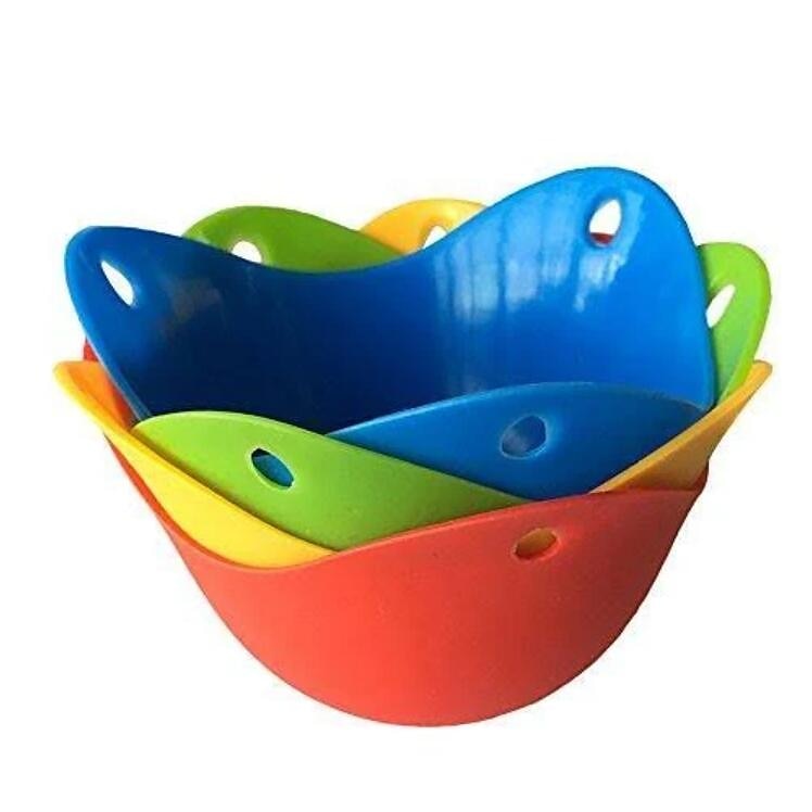 Set de 4 bucăți din silicon braconier de ouă gătit bracon păstăi tigaie mucegai instrument de bucătărie coacere ceașcă pocată 2025 - $13.99 –P9