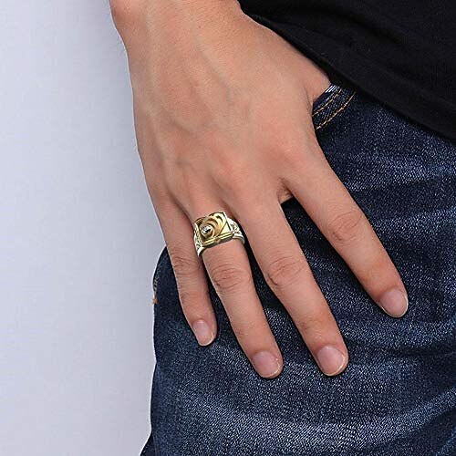 anel masculino com compartimento secreto mini caixa de armazenamento em forma de concha design retrô anéis de banda esculpidos punk hip hop joias para festa presente exclusivo para homens mulheres de 2025 por $4.49 –P2