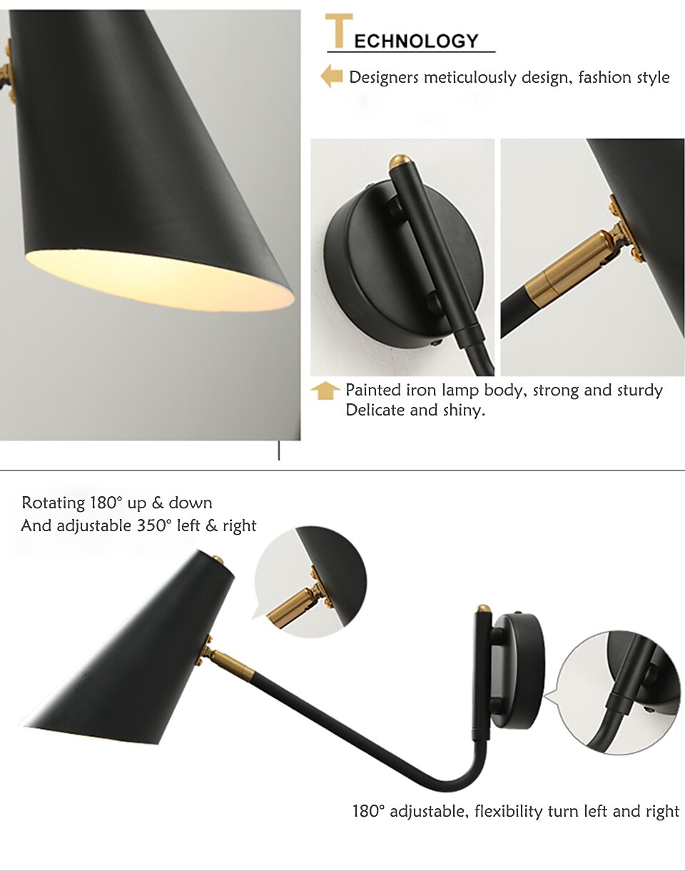 Creative Vintage Wall Lamps Wall Sconces Living Room Dining Room Iron Wall Light 110-120V 220-240V 40 W / CE Certified / E26 / E27 2025 - $170.99 –P4