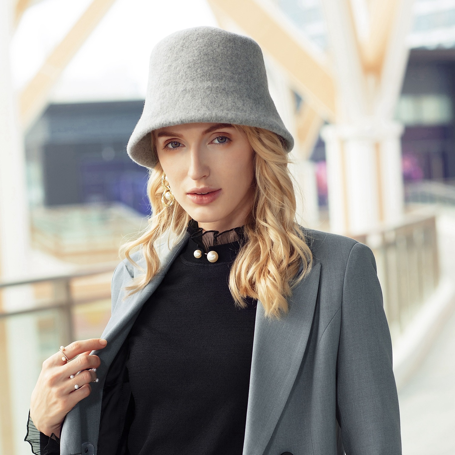 klobouky vlněný/bavlněný kbelík klobouk s volným kloboukem ležérní kentucky derby koktejlový královský klobouk s čistou barvou čelenka pokrývka hlavy 2026 - $43.99 –P9