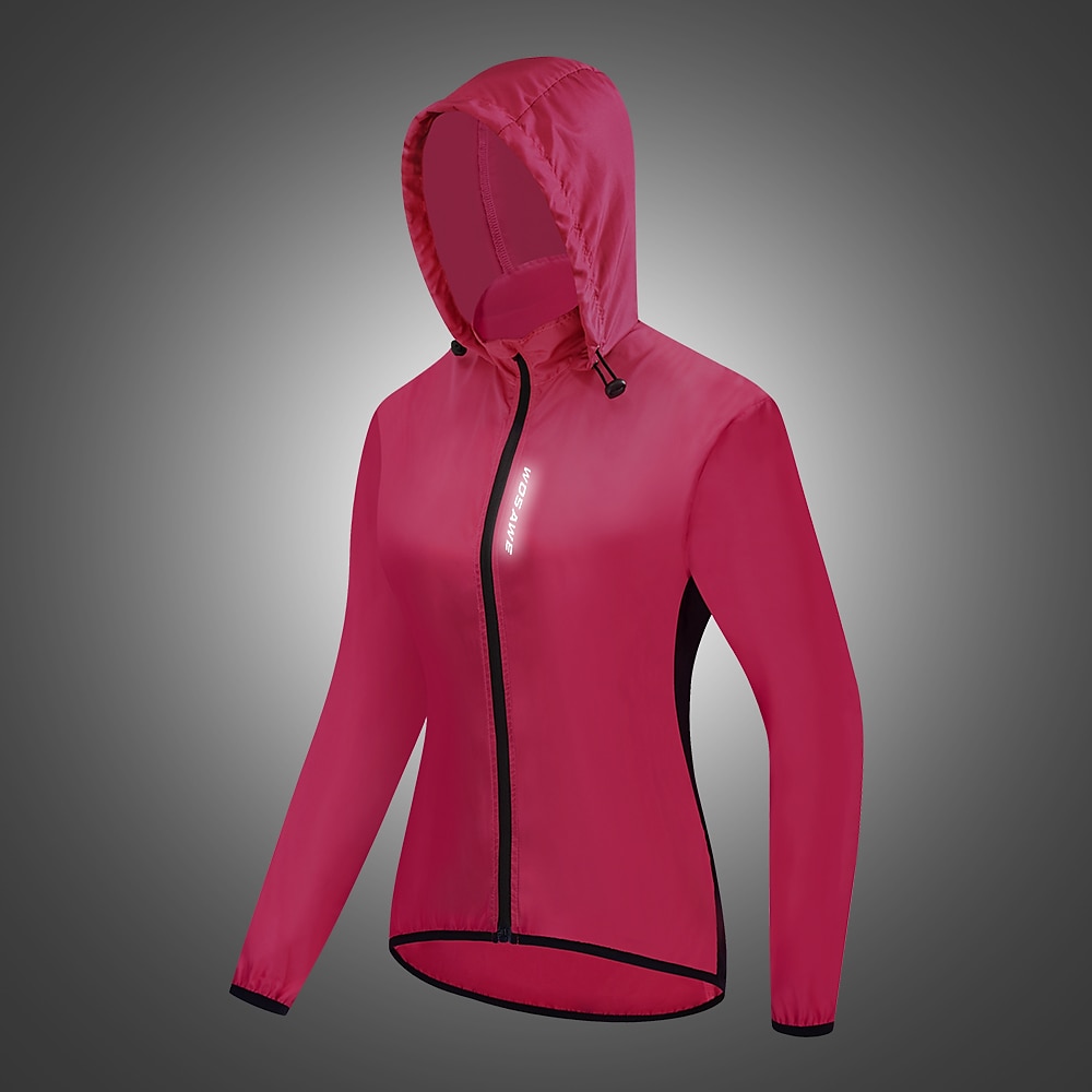 WOSAWE Women's Cycling Jacket Windbreaker Cycling Jersey High Visibility Windproof Rain Waterproof Breathable Bike Jacket Tracksuit Mountain Bike MTB Road Bike Cycling City Bike Cycling Black Pink 2025 - $37.99 –P4