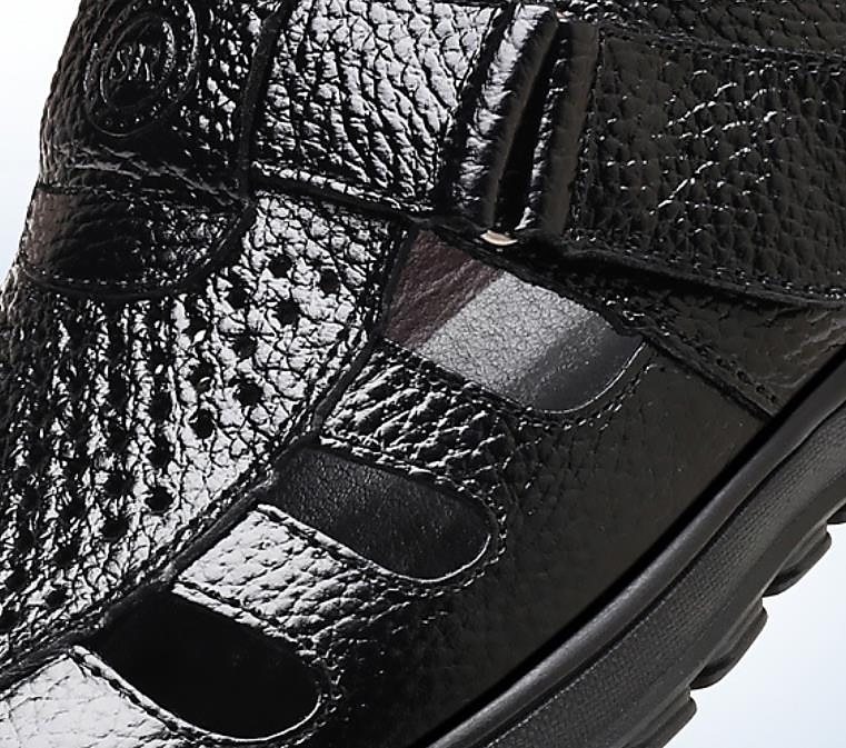 Bruine, ademende sandalen met gesloten neus van imitatieleer voor heren – casual instapschoenen met uitsparingen voor zomerse wandelingen, dagelijks gebruik en buitenactiviteiten 2025 - $46.99 –P3