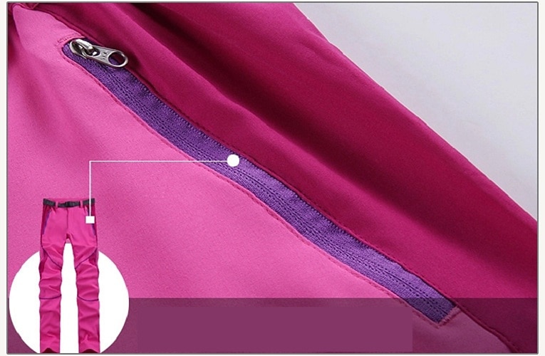 Women's Hiking Pants Trousers Patchwork Summer Outdoor Waterproof Windproof UV Resistant Breathable Pants / Trousers Bottoms Black Purple Camping / Hiking Hunting Ski / Snowboard S M L XL XXL 2025 - $22.99 –P10