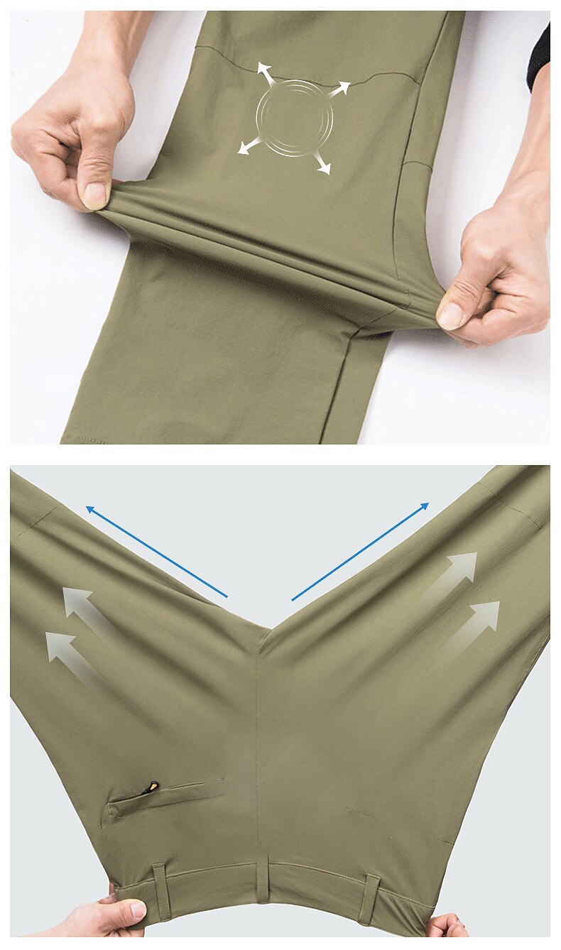 Women's Hiking Pants Trousers Outdoor Waterproof Quick Dry Lightweight Soft Pants / Trousers Bottoms Zipper Pocket Dark Grey Army Green Camping / Hiking Hunting Fishing S M L XL XXL / Summer 2025 - $41.99 –P4