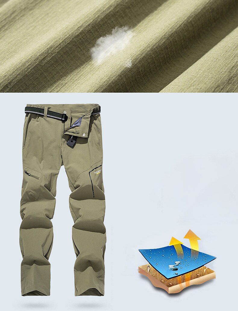 Women's Hiking Pants Trousers Outdoor Waterproof Quick Dry Lightweight Soft Pants / Trousers Bottoms Zipper Pocket Dark Grey Army Green Camping / Hiking Hunting Fishing S M L XL XXL / Summer 2025 - $41.99 –P2