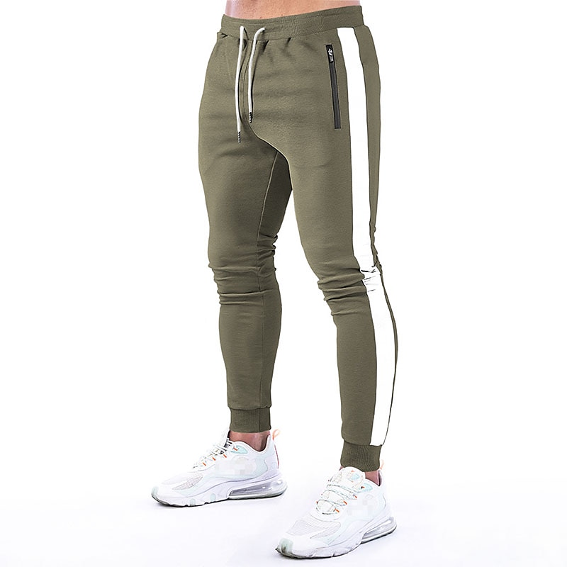Hombre Pantalón Jogger Correa Bolsillo con cremallera Pantalones / Sobrepantalón Deportivo Ropa Deportiva Algodón Invierno Aptitud física Entrenamiento de gimnasio Corriendo Transpirable Dispersor de 2025 - AU $42.69 –P2