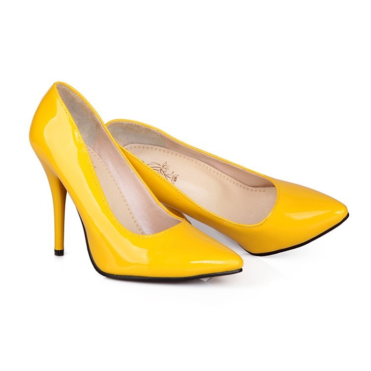 Pentru femei Tocuri Pantofi pumps Mărime Plus Size Muncă Zilnic Mată Vară Toc Înalt Pompe Vârf ascuțit Afacere De Bază Clasic Piele Originală Loafer Negru Galben Roz 2025 - $46.99 –P3