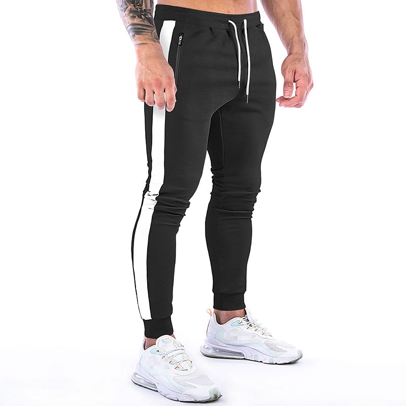 Hombre Pantalón Jogger Correa Bolsillo con cremallera Pantalones / Sobrepantalón Deportivo Ropa Deportiva Algodón Invierno Aptitud física Entrenamiento de gimnasio Corriendo Transpirable Dispersor de 2025 - AU $42.69 –P7