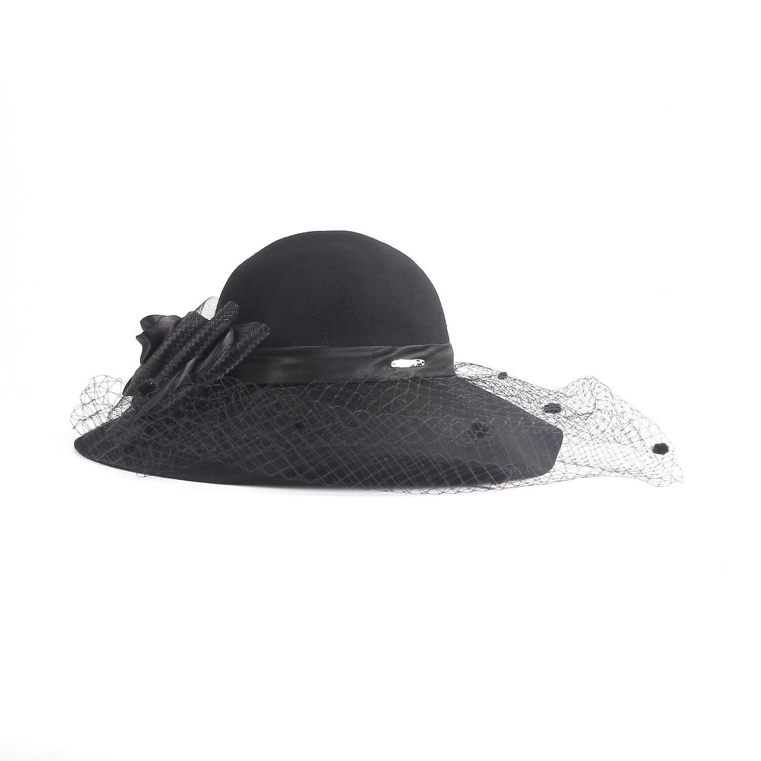 hattar 100% Ull Fiskarhatt Bröllop Kentucky Derby cocktail Royal Astcot Elegant Med Rosett Hårbonad Huvudbonader 2026 - $20.99 –P14