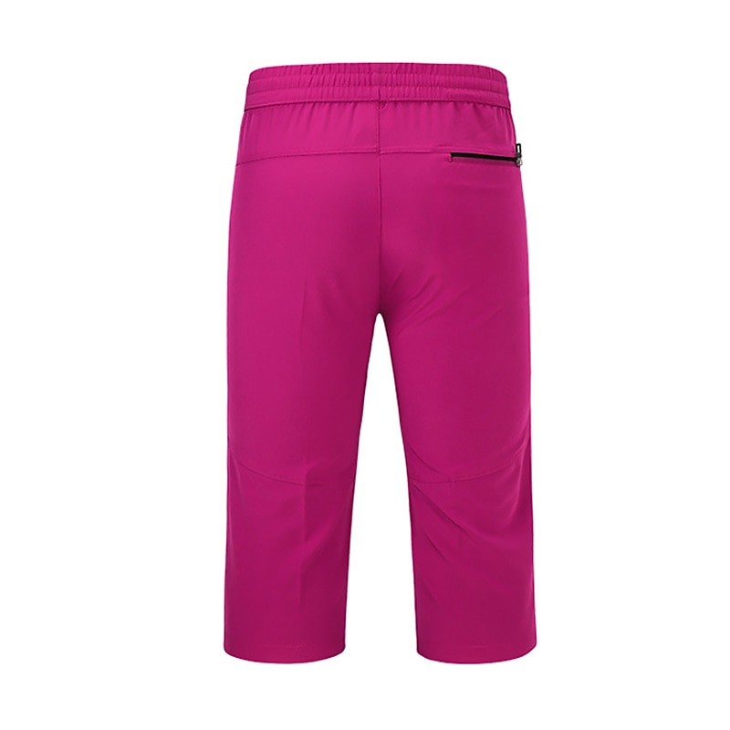 Damen Wandershorts Sommer Außen Schnelltrocknend Reißverschlusstasche Leicht Weich Caprihose Unterhalb des Knies Schwarz Rosenrot Angeln Klettern Camping / Wandern / Höhlenforschung L XL XXL XXXL 4XL 2026 - $29.99 –P3