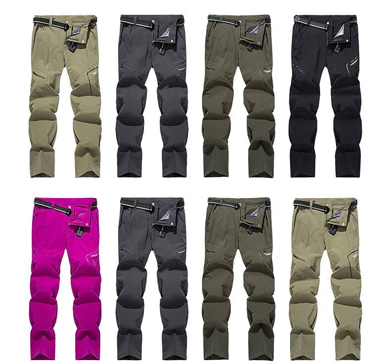 Women's Hiking Pants Trousers Outdoor Waterproof Quick Dry Lightweight Soft Pants / Trousers Bottoms Zipper Pocket Dark Grey Army Green Camping / Hiking Hunting Fishing S M L XL XXL / Summer 2025 - $41.99 –P6