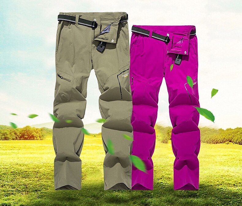 Women's Hiking Pants Trousers Outdoor Waterproof Quick Dry Lightweight Soft Pants / Trousers Bottoms Zipper Pocket Dark Grey Army Green Camping / Hiking Hunting Fishing S M L XL XXL / Summer 2025 - $41.99 –P1