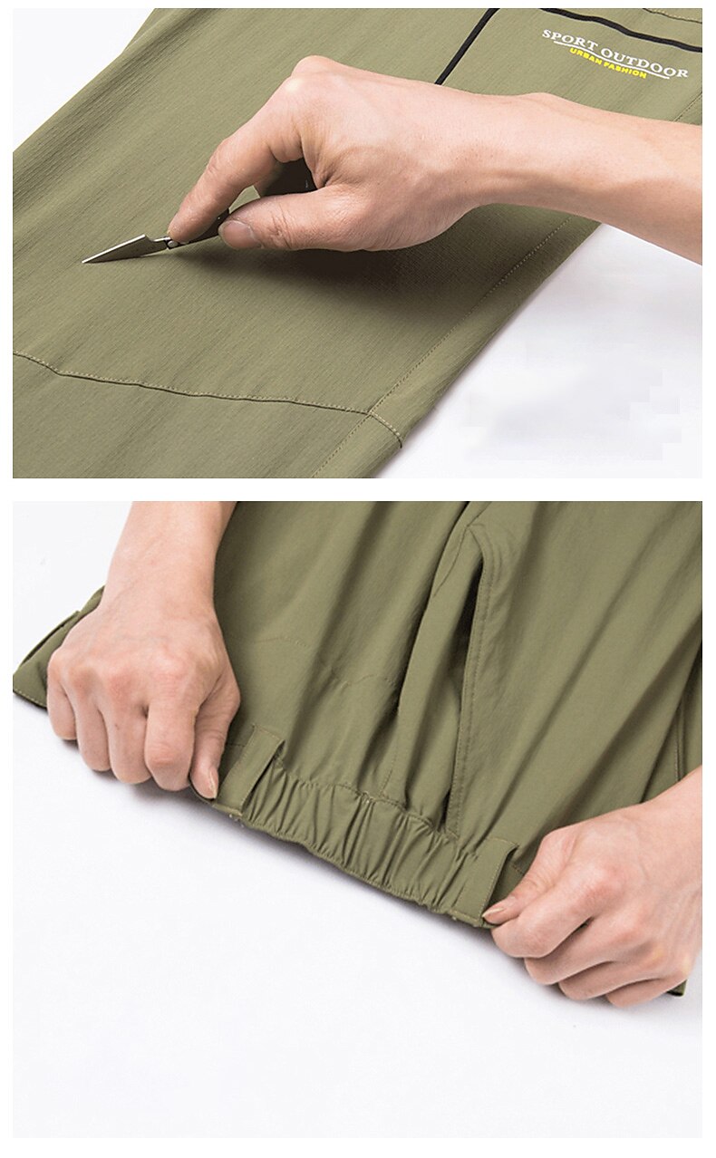 Women's Hiking Pants Trousers Outdoor Waterproof Quick Dry Lightweight Soft Pants / Trousers Bottoms Zipper Pocket Dark Grey Army Green Camping / Hiking Hunting Fishing S M L XL XXL / Summer 2025 - $41.99 –P5