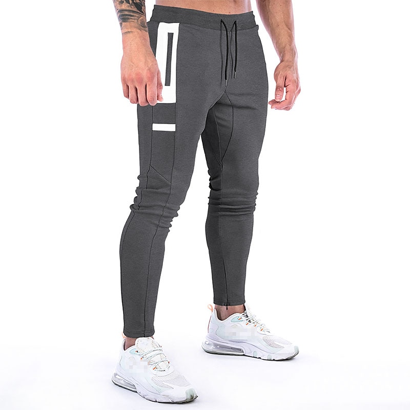 Men's Pocket Drawstring Color Block Breathable Moisture Wicking Athletic Athleisure Black Dark Gray Stretchy 2025 - $23.19 –P8