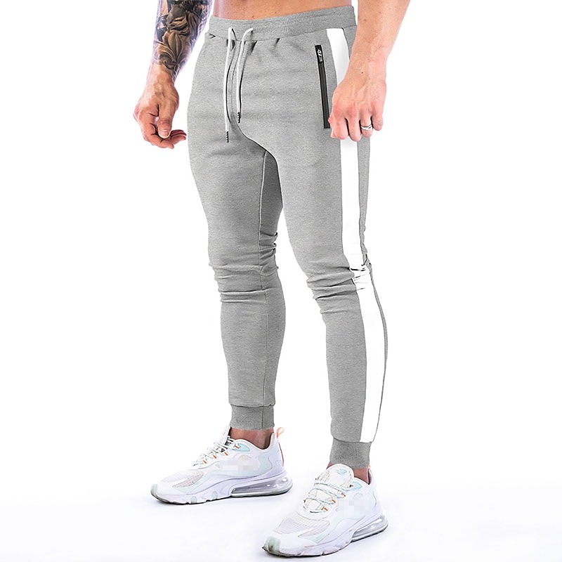 Hombre Pantalón Jogger Correa Bolsillo con cremallera Pantalones / Sobrepantalón Deportivo Ropa Deportiva Algodón Invierno Aptitud física Entrenamiento de gimnasio Corriendo Transpirable Dispersor de 2025 - AU $42.69 –P9