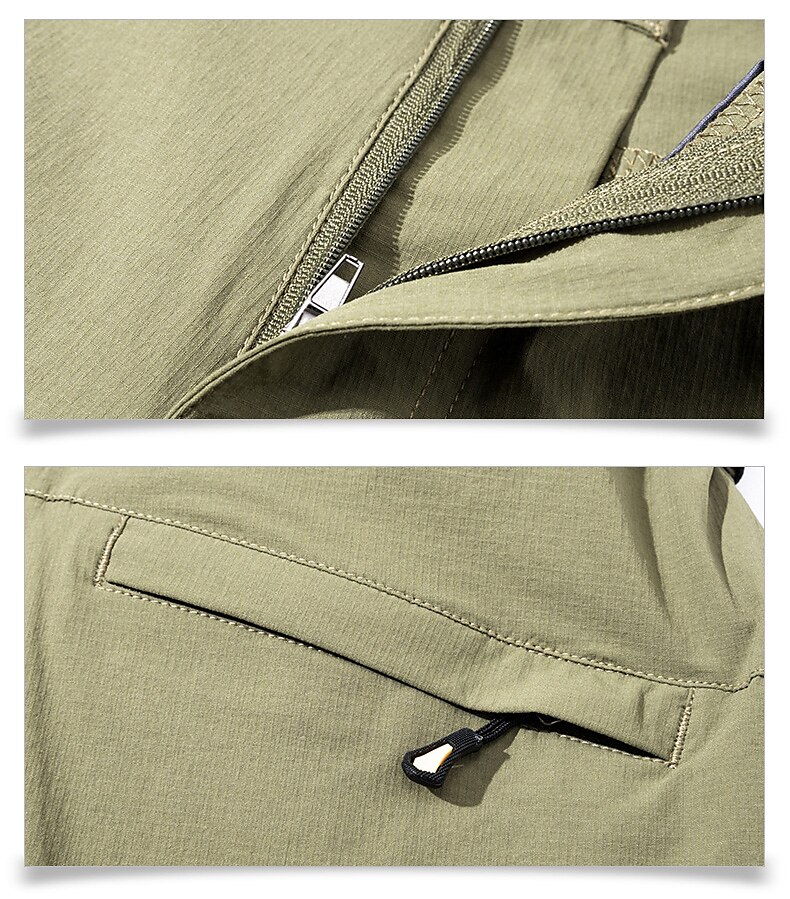Women's Hiking Pants Trousers Outdoor Waterproof Quick Dry Lightweight Soft Pants / Trousers Bottoms Zipper Pocket Dark Grey Army Green Camping / Hiking Hunting Fishing S M L XL XXL / Summer 2025 - $41.99 –P17