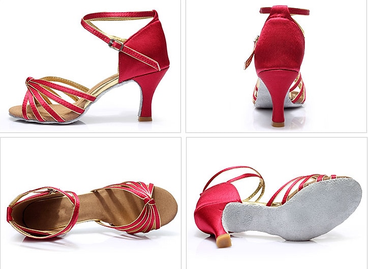pantofi de dans latin pentru damă cu imprimeu leopard – tocuri de bal cu bretele cu talpă de piele intoarsă pentru salsa și performanță 2025 - $29.99 –P2