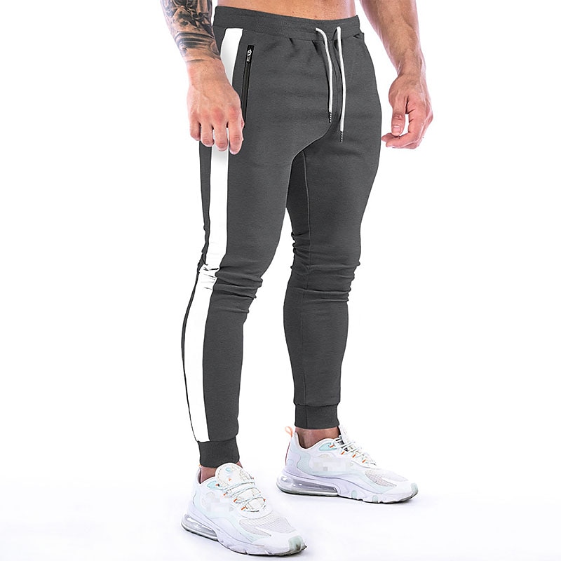 Hombre Pantalón Jogger Correa Bolsillo con cremallera Pantalones / Sobrepantalón Deportivo Ropa Deportiva Algodón Invierno Aptitud física Entrenamiento de gimnasio Corriendo Transpirable Dispersor de 2025 - AU $42.69 –P19
