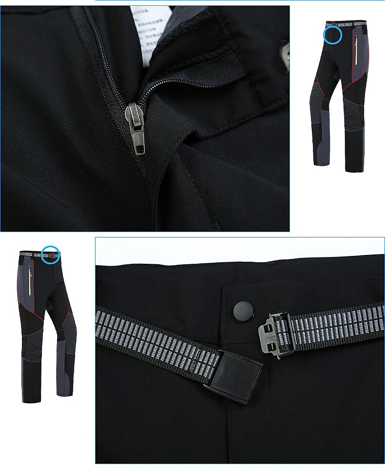 Voor heren Wandelbroek Lapwerk Zomer Buiten Winddicht Huidvriendelijk Sneldrogend Rekbaar Broeken / Regenbroek / Overbroek Kleding Onderlichaam Zwart Grijs Jagen Skiën Vissen S M L XL XXL 2025 - $36.99 –P16
