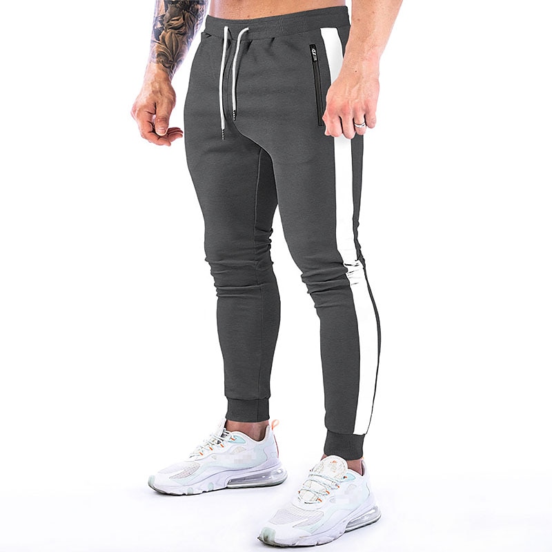Hombre Pantalón Jogger Correa Bolsillo con cremallera Pantalones / Sobrepantalón Deportivo Ropa Deportiva Algodón Invierno Aptitud física Entrenamiento de gimnasio Corriendo Transpirable Dispersor de 2025 - AU $42.69 –P17