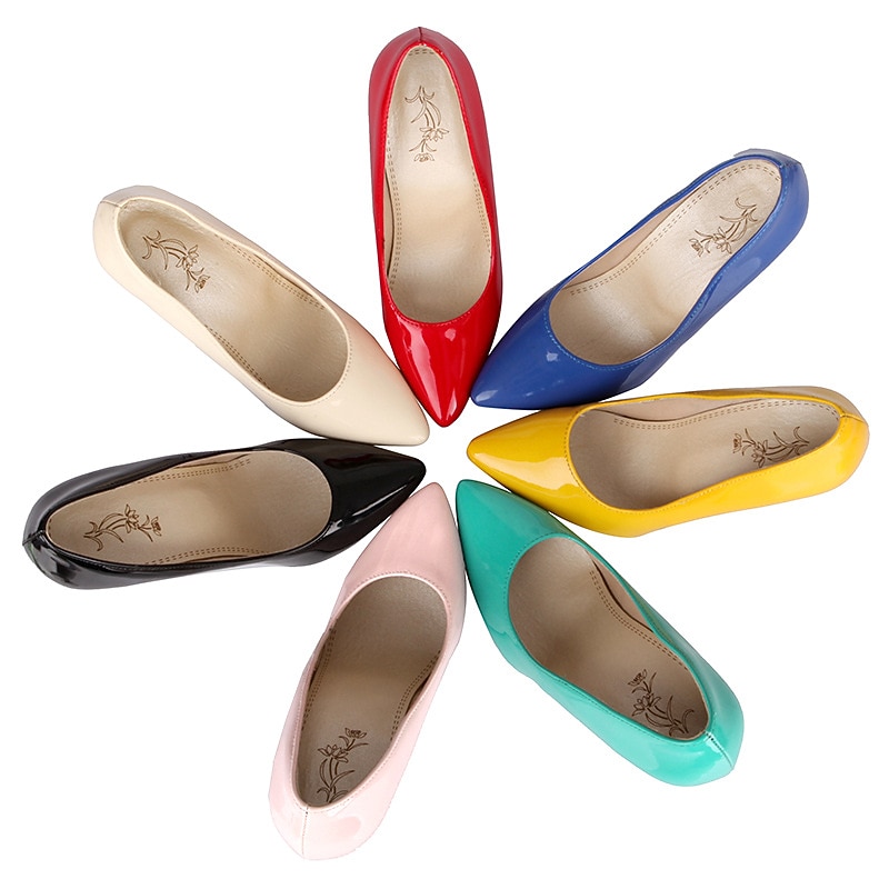 Femme Chaussures à Talons Escarpins Cadeaux de Saint-Valentin Chaussures habillées Grandes Tailles Saint Valentin du quotidien Soirée & Evénement Talon Aiguille Bout pointu Elégant Polyuréthane Noir de 2025 ? $46.99 –P10