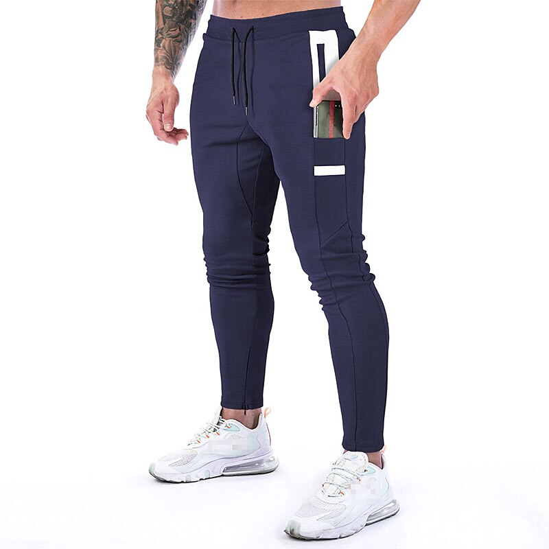 Men's Pocket Drawstring Color Block Breathable Moisture Wicking Athletic Athleisure Black Dark Gray Stretchy 2025 - $23.19 –P10