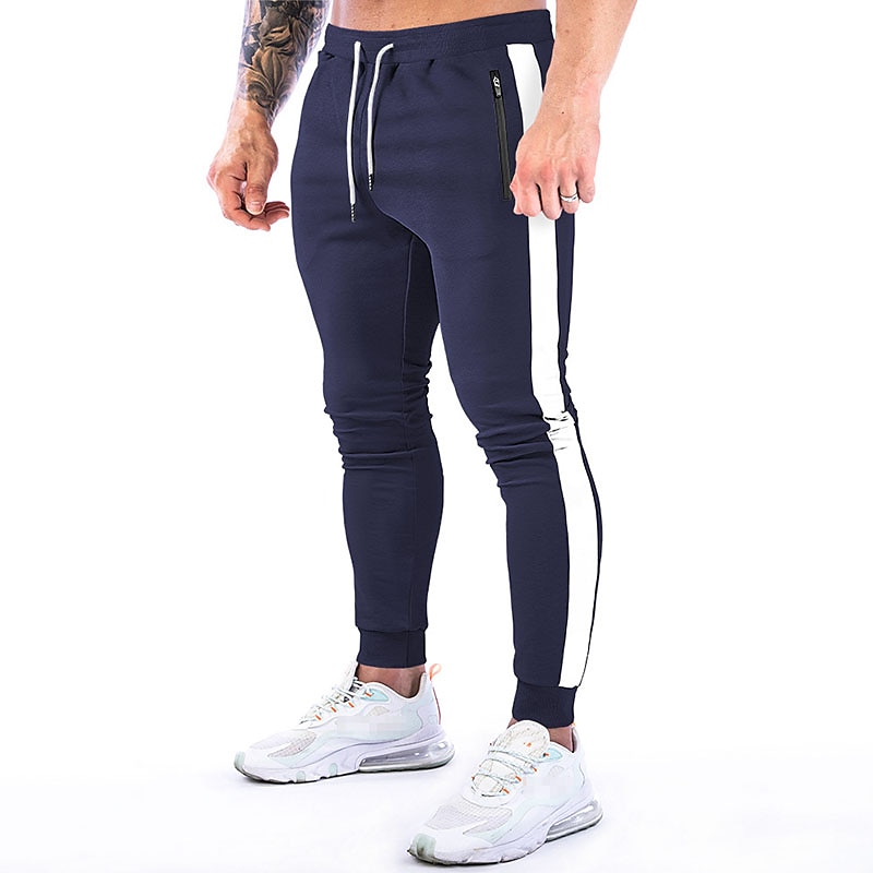 Hombre Pantalón Jogger Correa Bolsillo con cremallera Pantalones / Sobrepantalón Deportivo Ropa Deportiva Algodón Invierno Aptitud física Entrenamiento de gimnasio Corriendo Transpirable Dispersor de 2025 - AU $42.69 –P13
