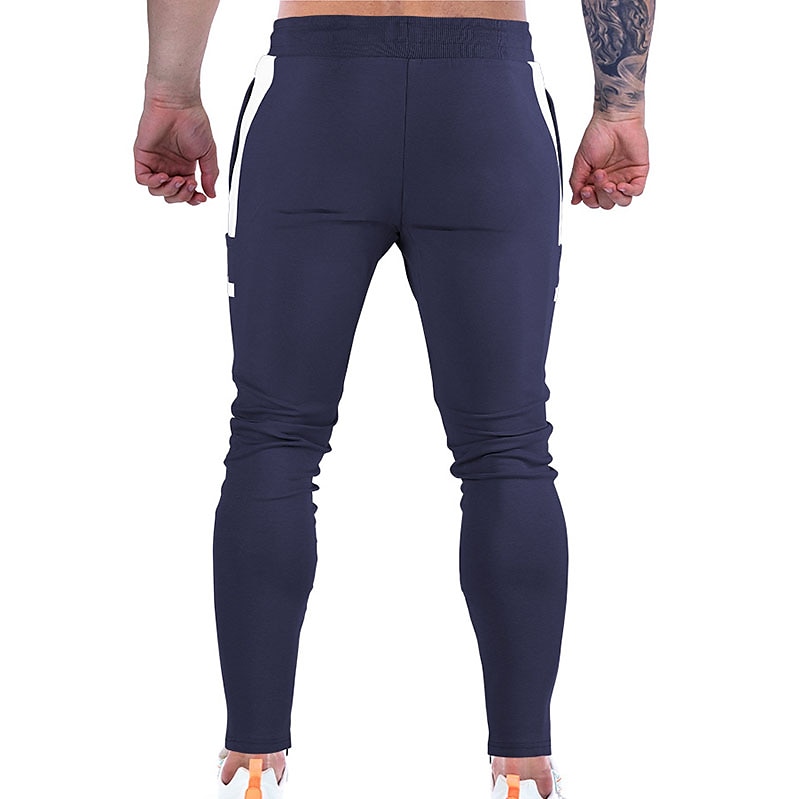 Men's Pocket Drawstring Color Block Breathable Moisture Wicking Athletic Athleisure Black Dark Gray Stretchy 2025 - $23.19 –P13