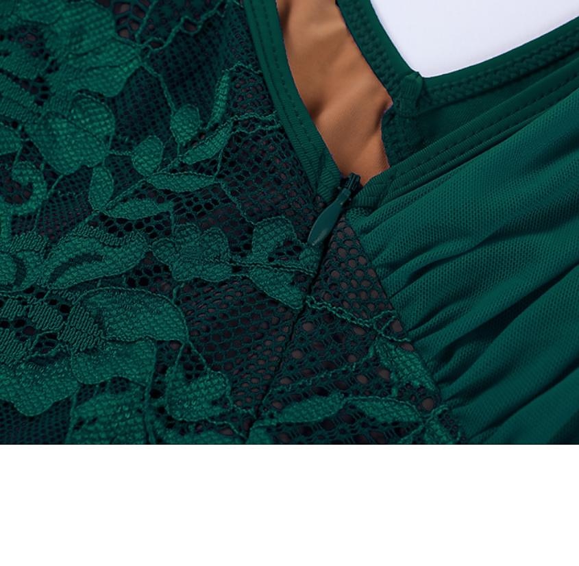 Balli da sala Abito Con ruche Più materiali Per donna Prestazioni Addestramento Manica lunga Naturale Di pizzo Fibra di latte del 2026 a $170.99 –P2