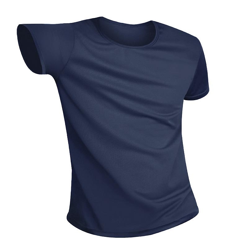2st herr kortärmad vattentät t-shirt t-shirt tröja hals fläckbeständig topp utomhus hydrofob fläckbeständig antifouling snabb torr lätt sommar vit svart grå fiske klättring strand 2025 - $12.99 –P3