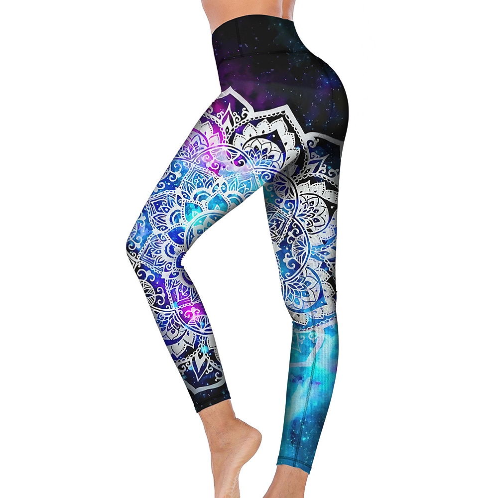 نسائي السراويل اليوغا بعقب رفع بنطلون رياضي للبطن خصر عالي تمرين نادي رياضي ركض اللياقه البدنيه الجوارب الدراجات طماق زخرفات أزرق الخريف الشتاء رياضات ألبسة رياضية عالية المرونة 2026 - $12.99 –P1