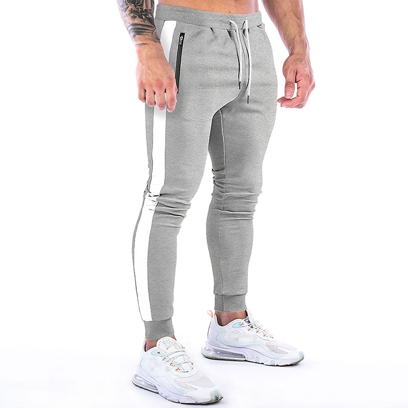 Hombre Pantalón Jogger Correa Bolsillo con cremallera Pantalones / Sobrepantalón Deportivo Ropa Deportiva Algodón Invierno Aptitud física Entrenamiento de gimnasio Corriendo Transpirable Dispersor de 2025 - AU $42.69 –P11