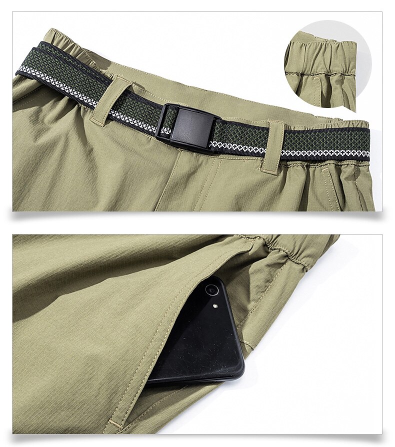 Women's Hiking Pants Trousers Outdoor Waterproof Quick Dry Lightweight Soft Pants / Trousers Bottoms Zipper Pocket Dark Grey Army Green Camping / Hiking Hunting Fishing S M L XL XXL / Summer 2025 - $41.99 –P16