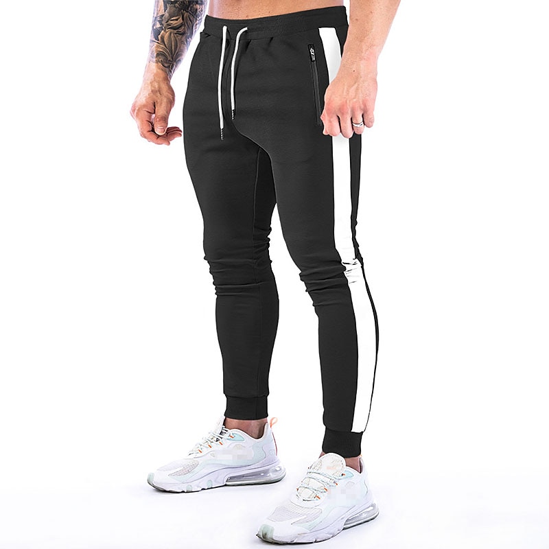 Hombre Pantalón Jogger Correa Bolsillo con cremallera Pantalones / Sobrepantalón Deportivo Ropa Deportiva Algodón Invierno Aptitud física Entrenamiento de gimnasio Corriendo Transpirable Dispersor de 2025 - AU $42.69 –P5