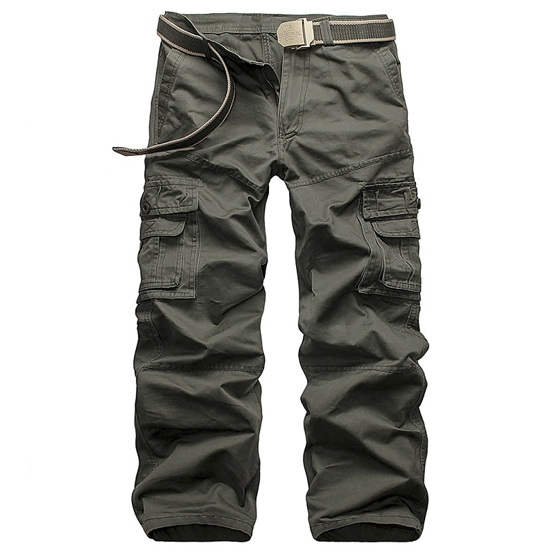 Per uomo Pantaloni cargo Pantaloni da lavoro Pantaloni cargo tattici Militare Estate Esterno Ripstop Asciugatura rapida Multi Pocket Resistenza all'usura Pantalone / Sovrapantaloni Pantaloni Nero del 2025 a $39.99 –P2