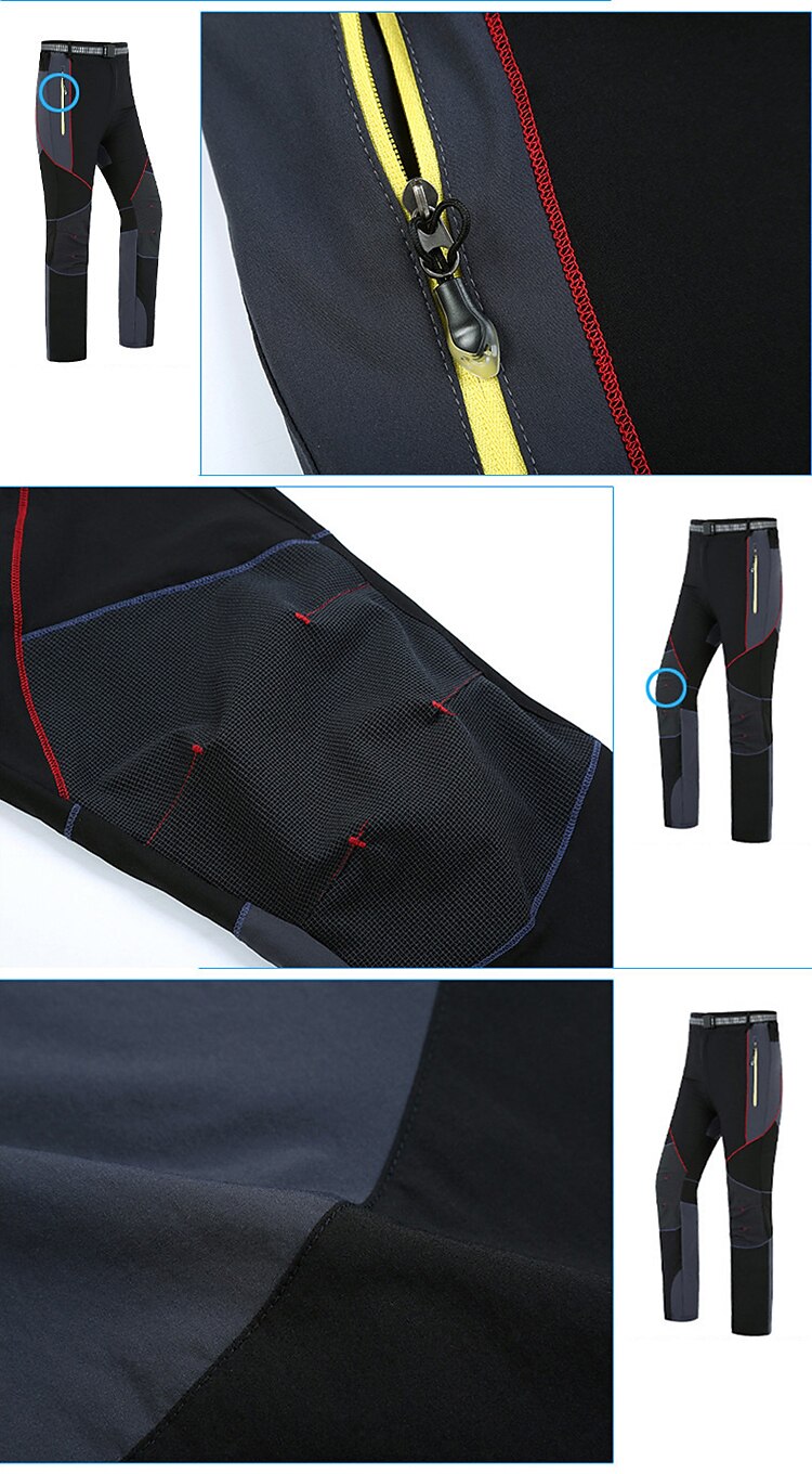 Voor heren Wandelbroek Lapwerk Zomer Buiten Winddicht Huidvriendelijk Sneldrogend Rekbaar Broeken / Regenbroek / Overbroek Kleding Onderlichaam Zwart Grijs Jagen Skiën Vissen S M L XL XXL 2025 - $36.99 –P13