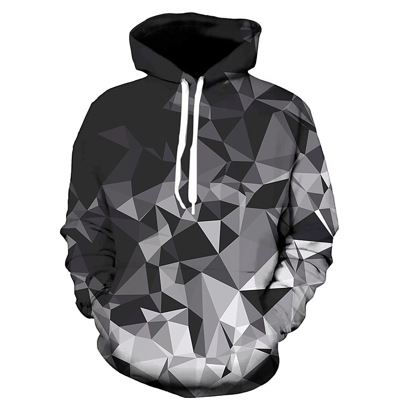 Per uomo Pop art 3D Print Felpa con cappuccio Felpe Felpa Felpa con cappuccio Manica lunga Felpa con cappuccio Con cappuccio Originale Stampa 3D Giornaliero Per uscire Bianco e nero Nero/bianco del 2025 a $12.59 –P5