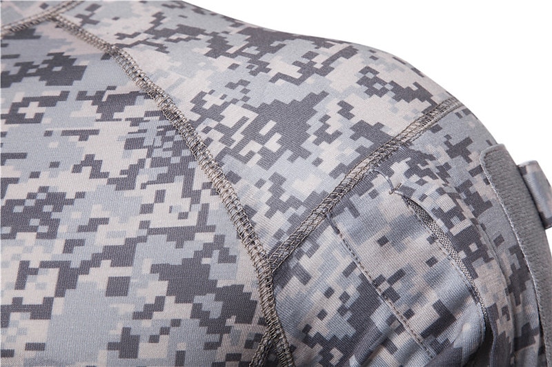 Herr Stridskjorta Jakt-T-shirt med kamouflagemönster Taktisk militärskjorta Kamouflage Långärmad Utomhus Vår Höst Snabb tork Svettavvisande Bekväm Andningsfunktion Överdelar Polyester Camping 2025 - $18.49 –P16