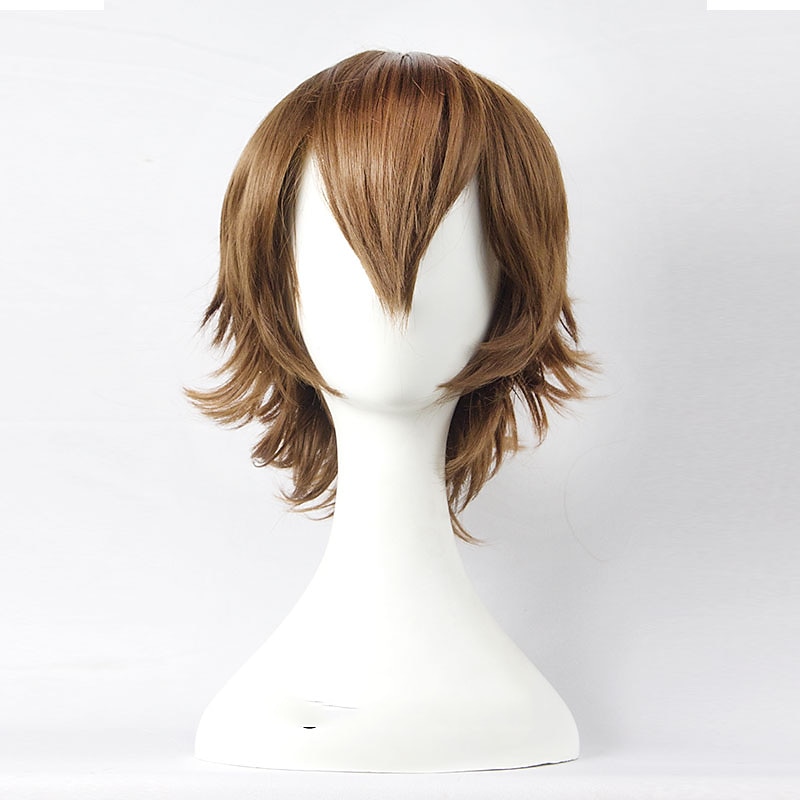 parrucche sintetiche corte per donna bianco viola blu biondo giallo nero rosso parrucca cosplay femminile parrucca carnevalesca in fibra ad alta temperatura del 2025 a $19.49 –P13