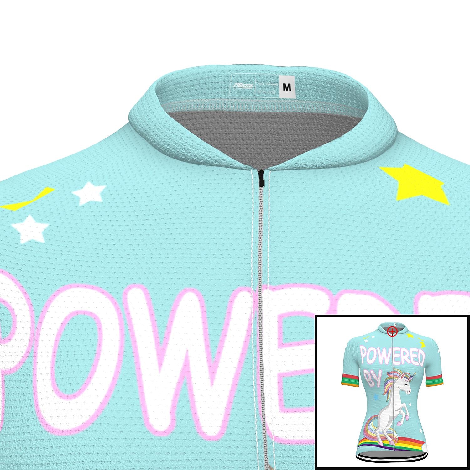 Women's Cycling Jersey Graphic Rainbow Unicorn Short Sleeve Bike Jersey Top with 3 Rear Pockets Mountain Bike MTB Road Bike Cycling Fast Dry Quick Dry Soft Reflective Strips Sports Rose Red + Black 2026 - $30.99 –P17
