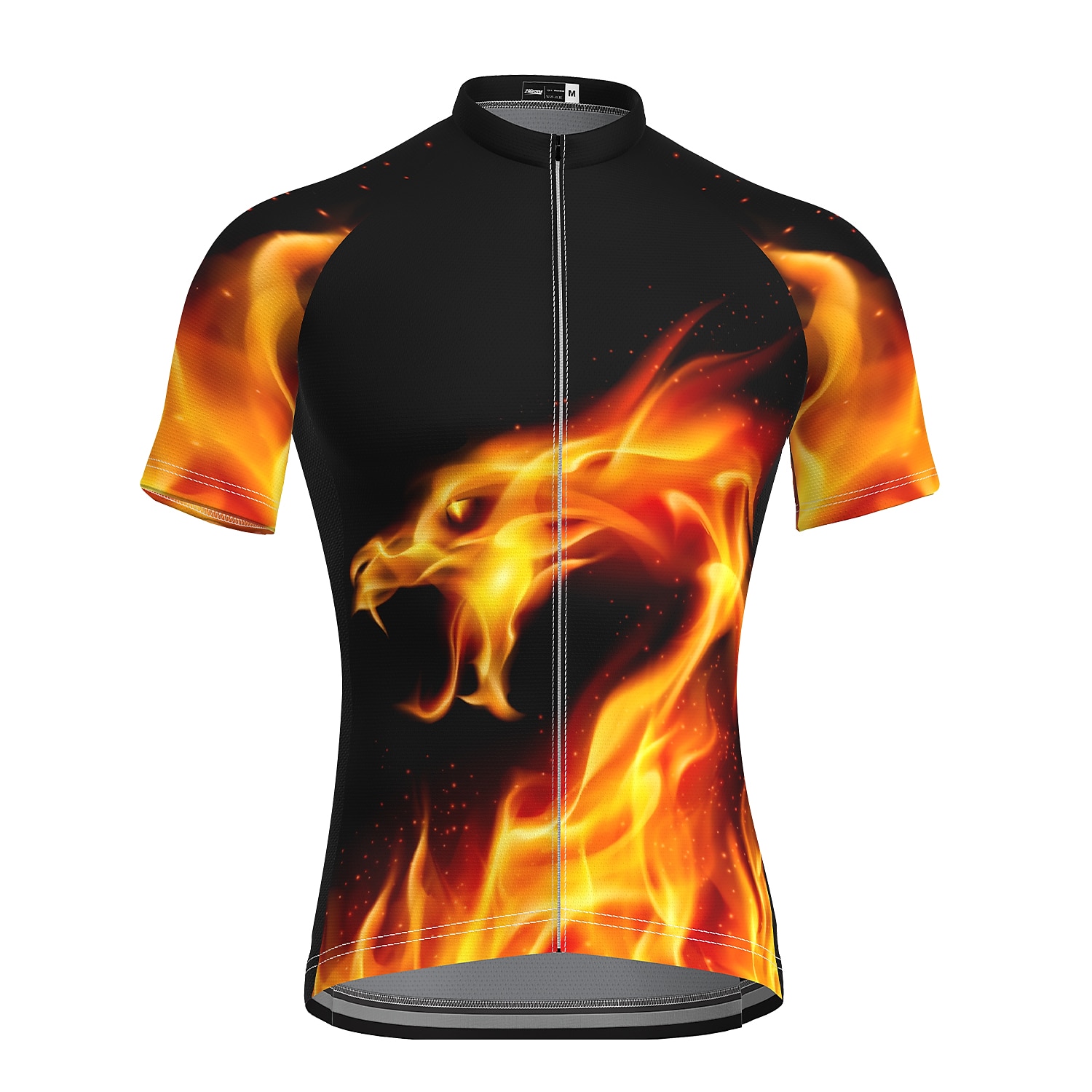 Męskie Koszulka rowerowa Zebra Krótki rękaw Rower Dżersej Top z 3 tylnymi kieszeniami Kolarstwo górskie Kolarstwie szosowym Szybkie wysychanie Odblaskowe paski Kieszeń na plecach Odprowadza wilgoć 2026 - $30.99 –P11