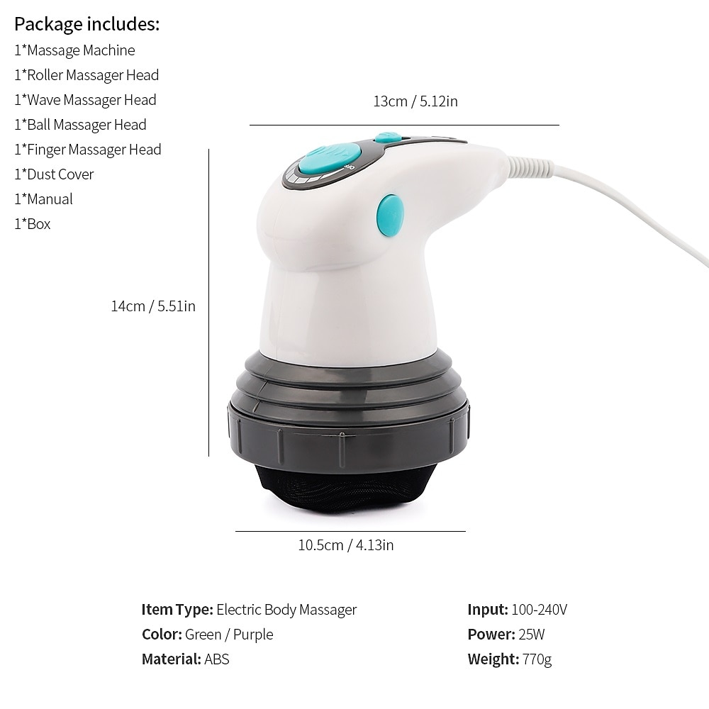 4 IN 1 Infrared Electric Anti-Cellulite Massager Gun Body Slimming, Relaxing Muscle 3D Roller Device Weight Loss Fat Remove 2025 - $39.99 –P8